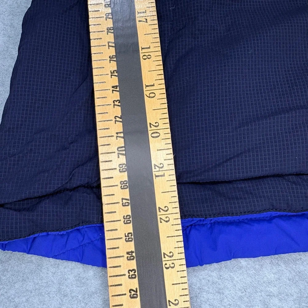 Eddie Bauer Kids Reversible Puffer Jacket Blue Navy Full Zip Quilted Coat